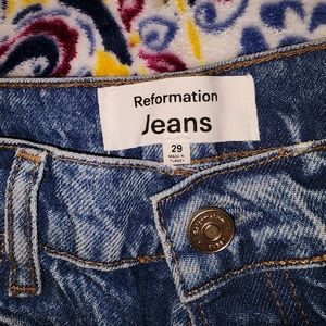 Reformation Cynthia Colorado High Rise Straight Jean